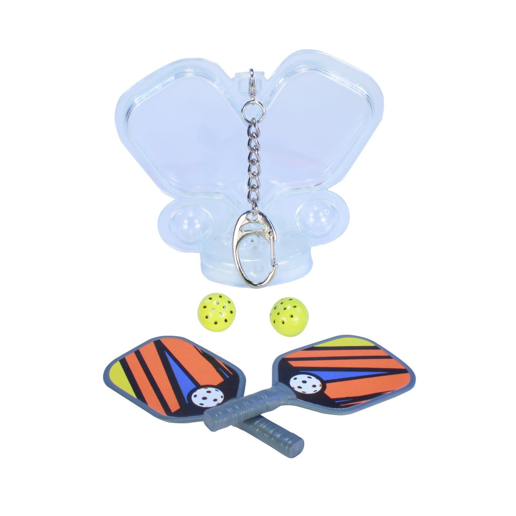 Worlds Smallest Pickleball Paddles & Balls Pocket Size Miniature Game