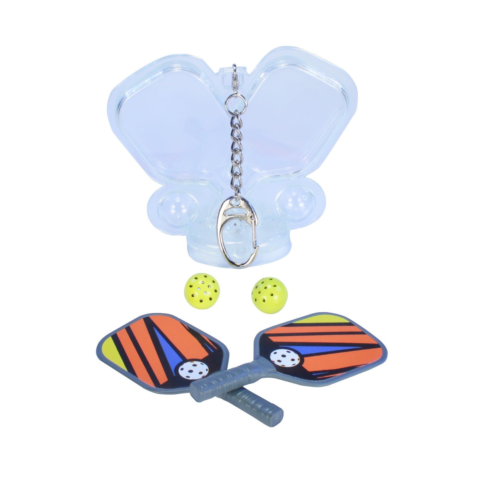 Worlds Smallest Pickleball Paddles & Balls Pocket Size Miniature Game