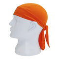 Moisture Wicking Pickleball Neon Orange Dry Fit Headwrap Bandanna Durag Cap Hat