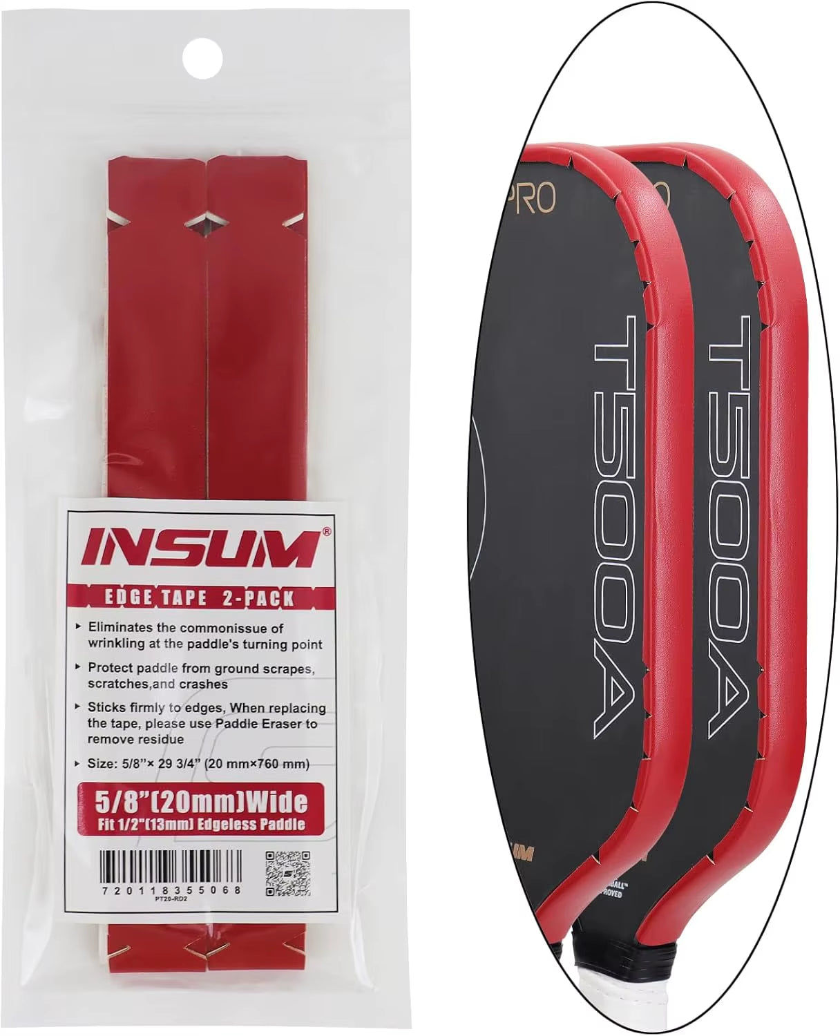 Pickleball Paddle Protection Tape Interwoven Texture Edge