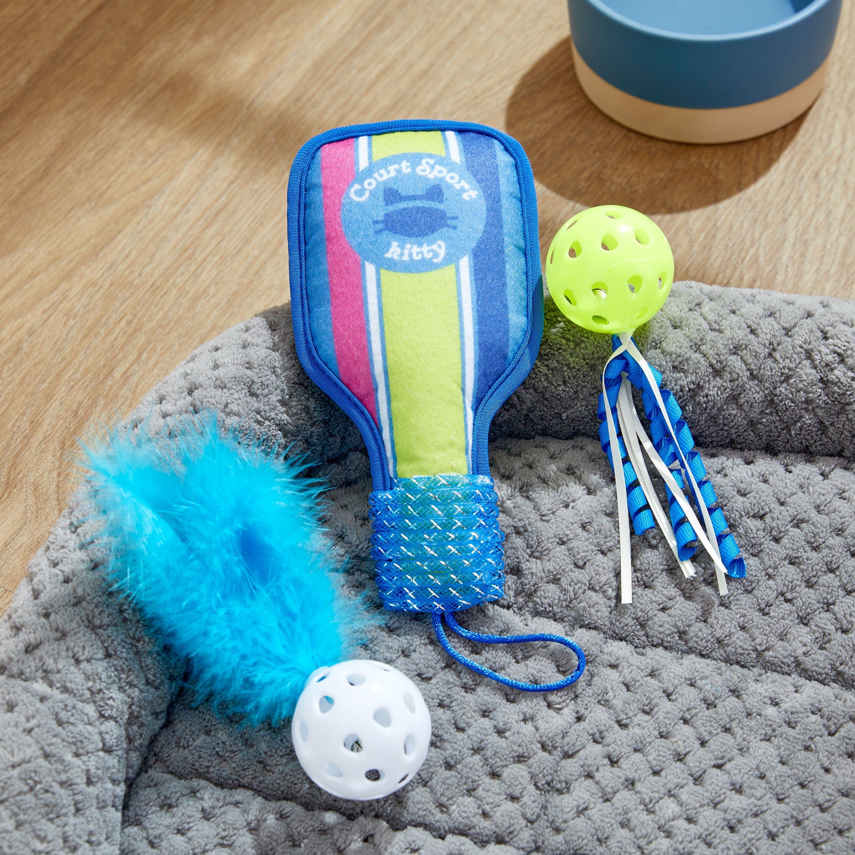 Pickleball Cat Toys with Catnip, 3 Pack
