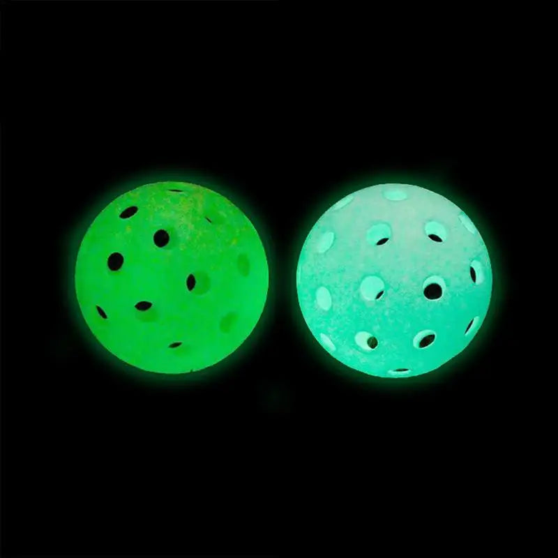 Glowing in the Dark Pickleball Durable Green Ball Outdoor-40 Holes 