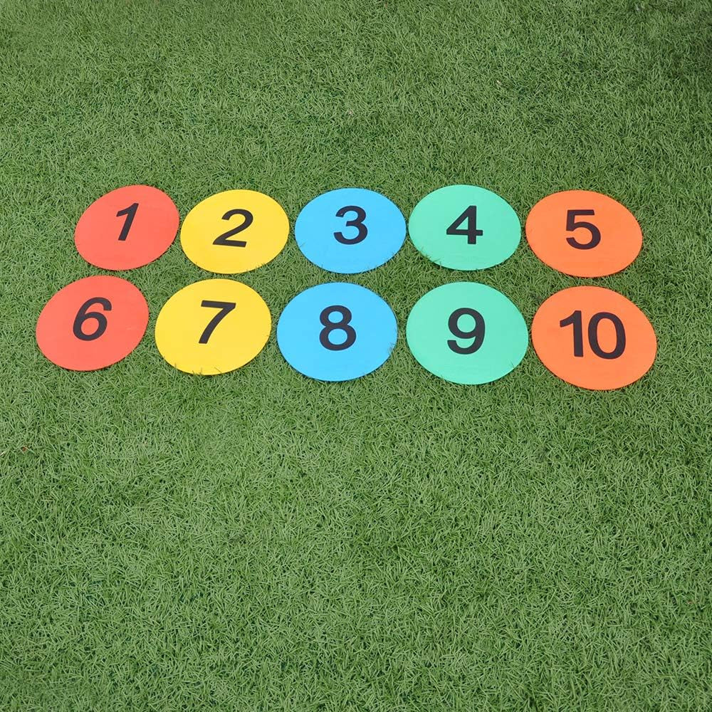 8in Numbered Floor Spot Markers