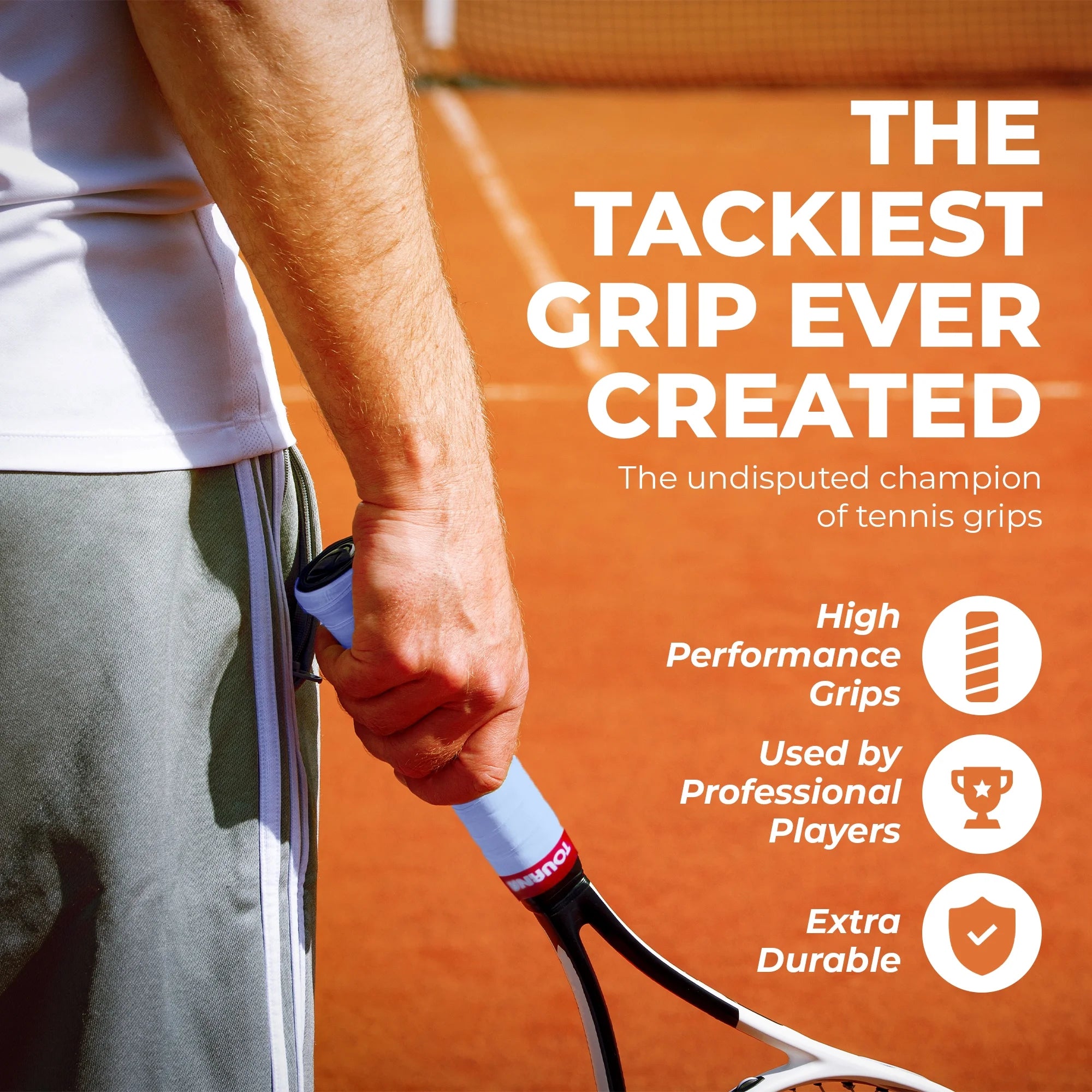 ® Mega Tac XL Wet Feel Racquet Grip 10 Ct Carded Pack