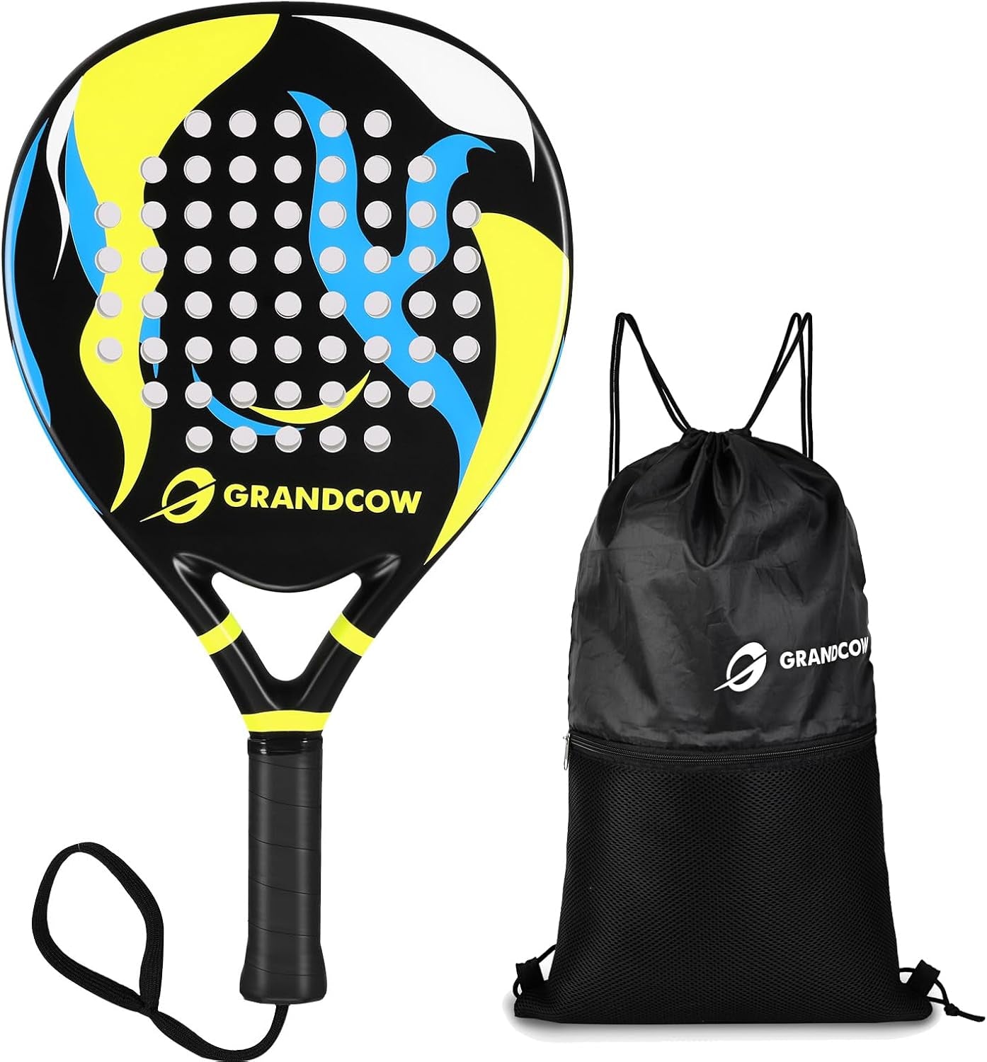 Padel / Palas De Padel Raqueta / Lightweight, Soft EVA Core, Fiberglass Surface, Beginner to Intermediate 38mm