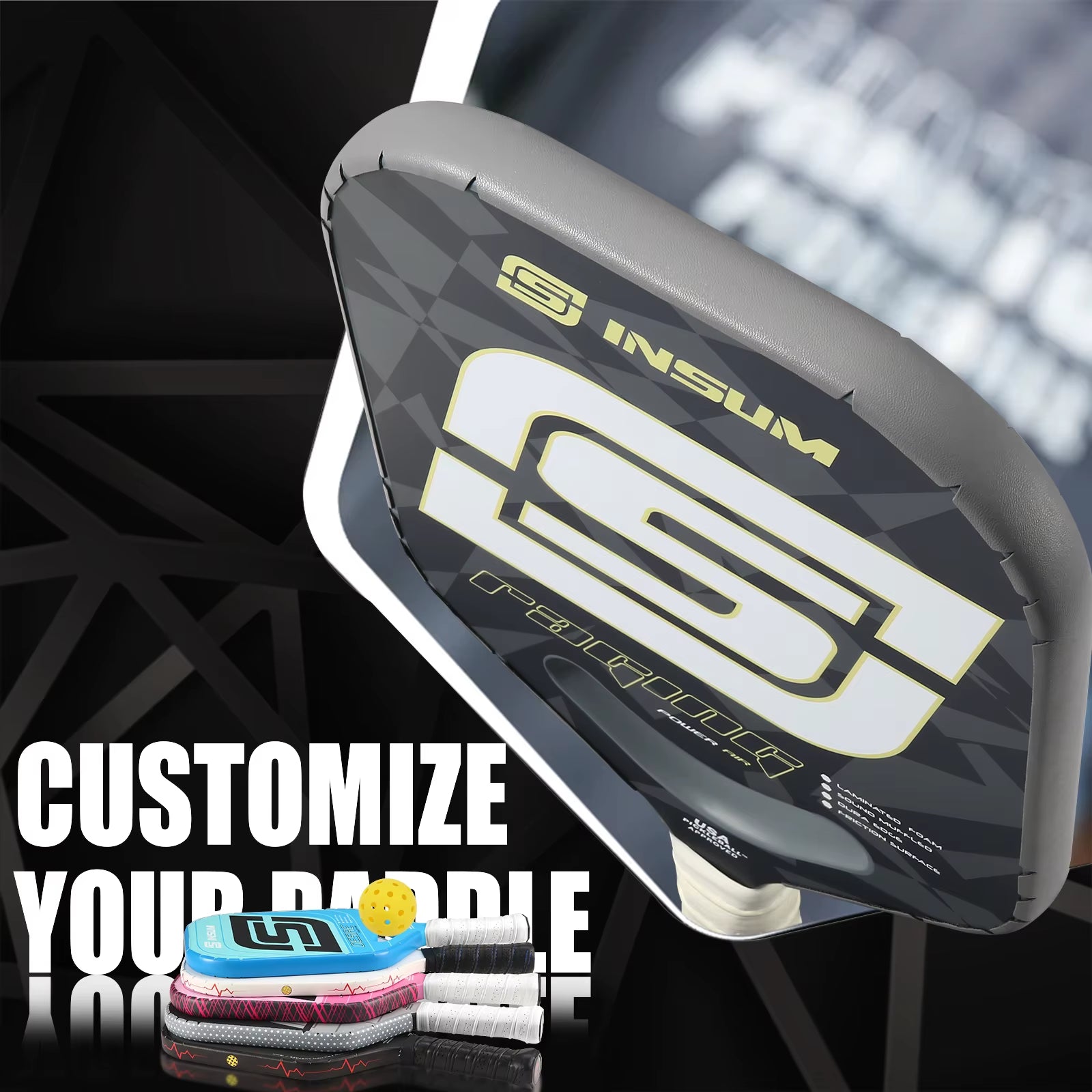 Pickleball Paddle Protection Tape Interwoven Texture Edge