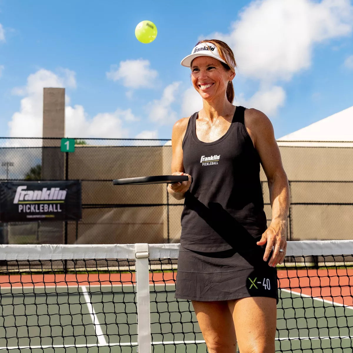 Franklin Sports X40 Pickleballs Vellum - 6Pc: Neon Yellow, Polyethylene, All Ages