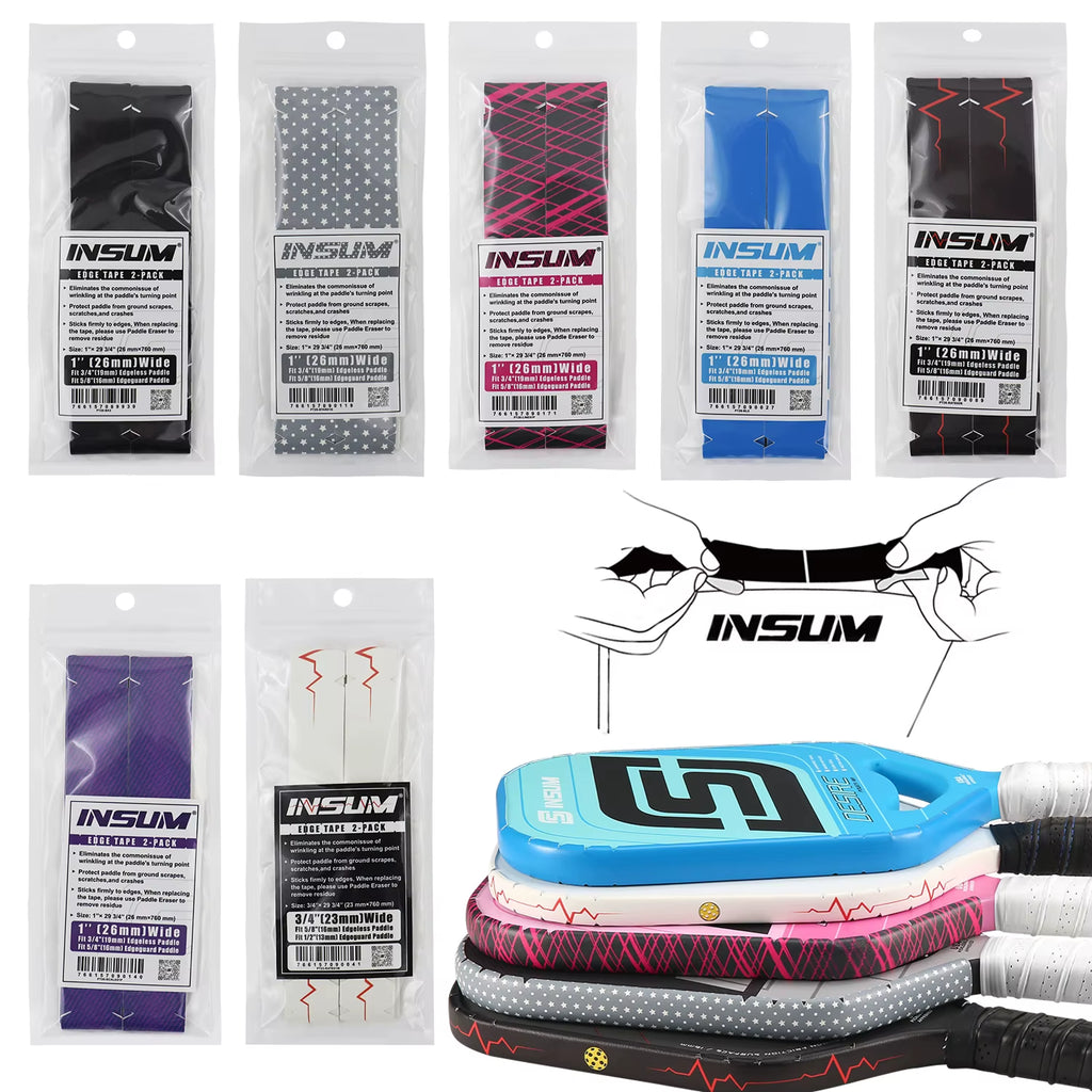 Pickleball Paddle Protection Tape Interwoven Texture Edge