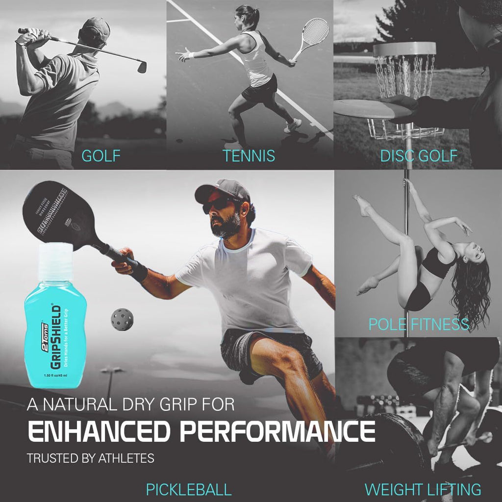 2Toms Gripshield 1.50 Fl Oz Moisture Barrier for Sweaty Hands Dry Grip Solution