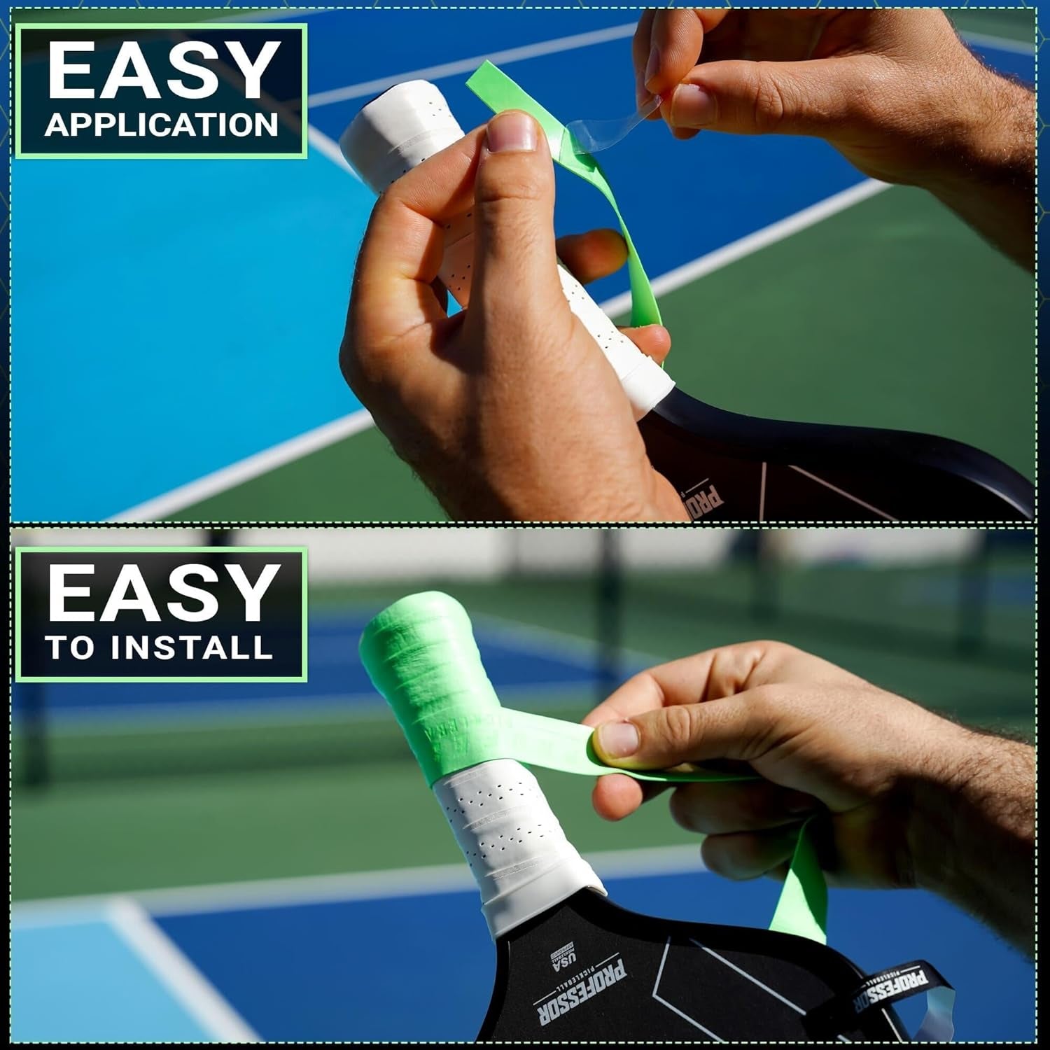 Professor P-Tac Pickleball Paddle Overgrip – Max Tacky, Moisture-Wicki