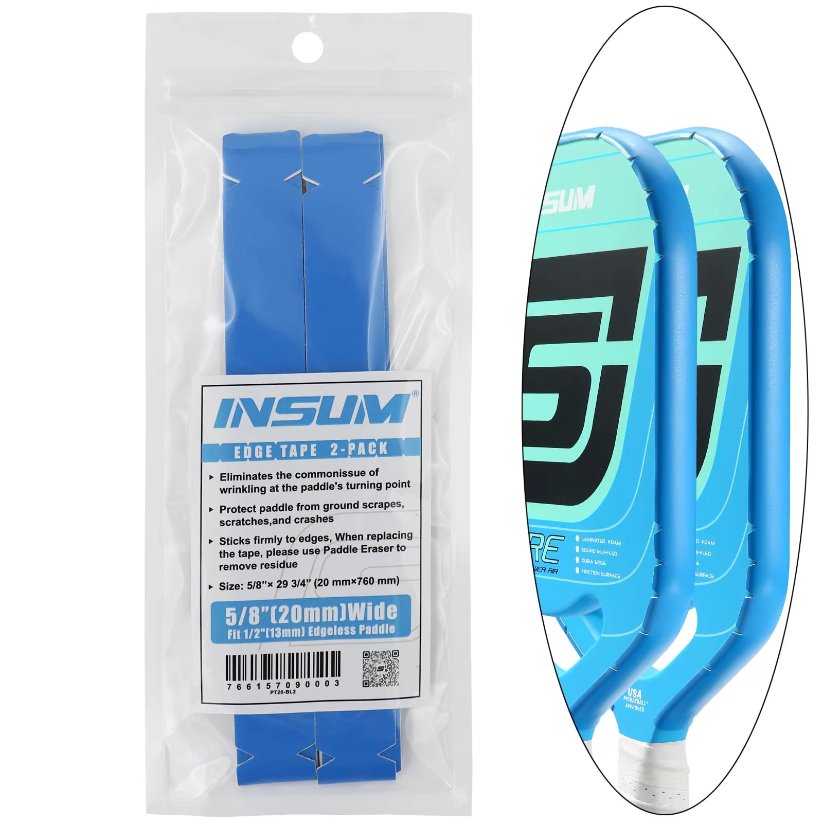 Pickleball Paddle Protection Tape Interwoven Texture Edge