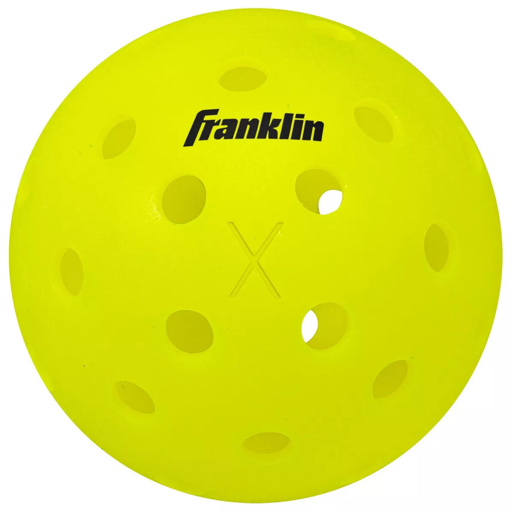 Franklin Sports X40 Pickleballs Vellum - 6Pc: Neon Yellow, Polyethylene, All Ages
