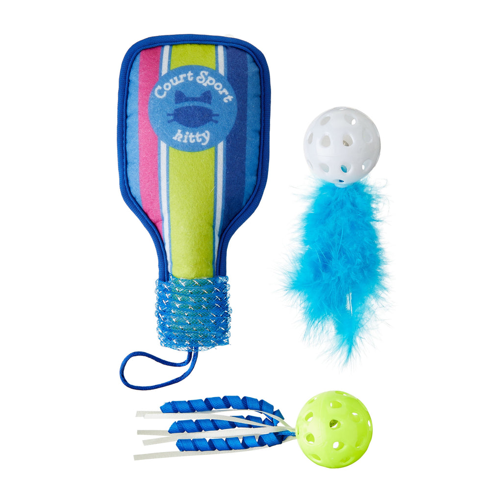 Pickleball Cat Toys with Catnip, 3 Pack