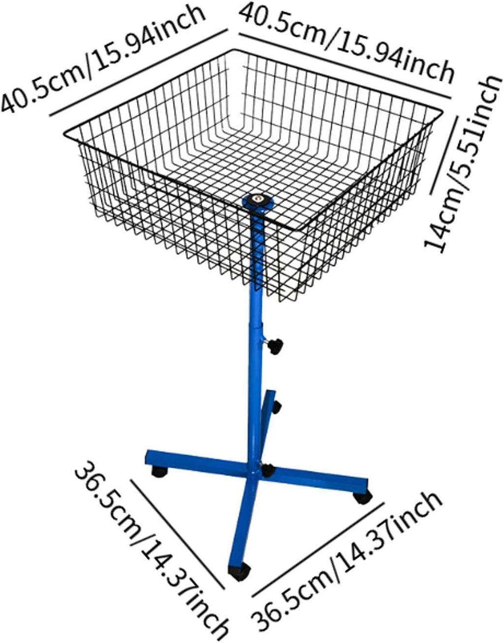Multi Ball Storage Stand Pings Pong Ball Holder Cross Stand Height Adjustable Table Tennis Equipment for Badminton Pickleball