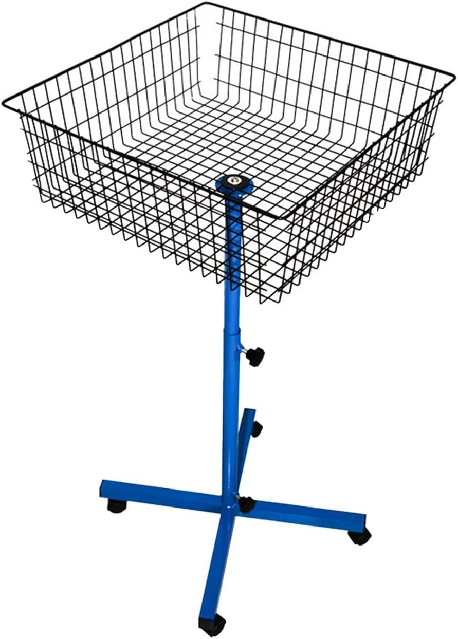 Multi Ball Storage Stand Pings Pong Ball Holder Cross Stand Height Adjustable Table Tennis Equipment for Badminton Pickleball