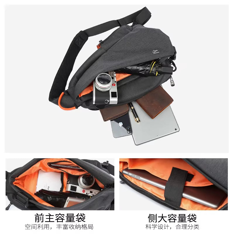 Wholesale New Fashion Nylon Pickleball Bags for Men Crossbody Shoulder Bag Chest Bag