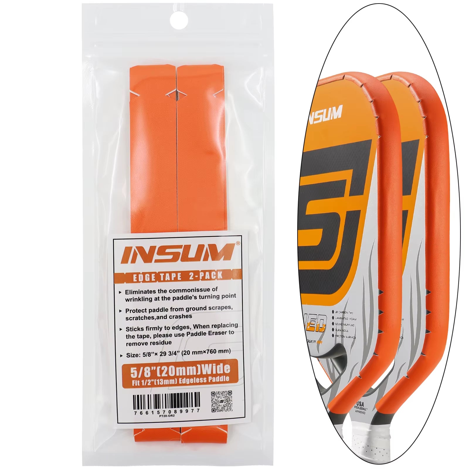 Pickleball Paddle Protection Tape Interwoven Texture Edge