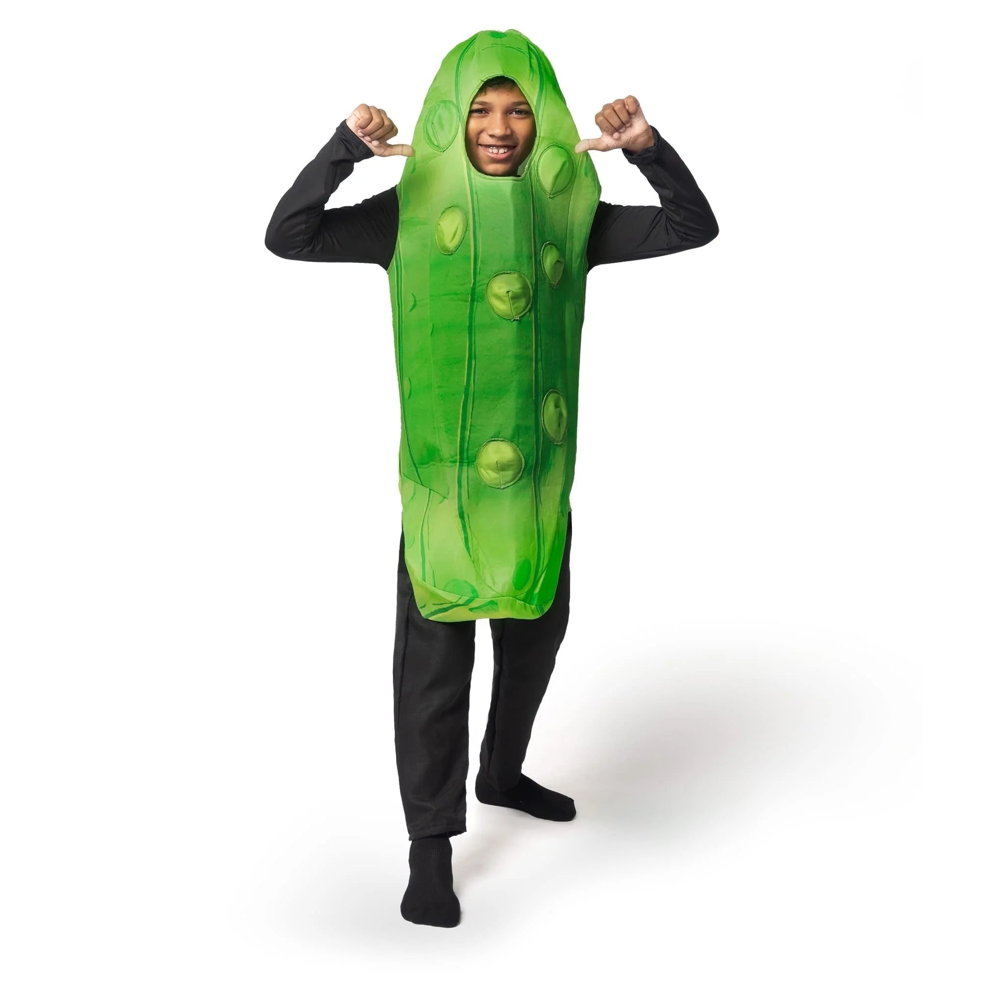 Pickle Costume for Toddler Kids, Unisex Food Costume, Funny Costume for Child, Fruit Jumpsuit for Halloween Fancy Dress Costume