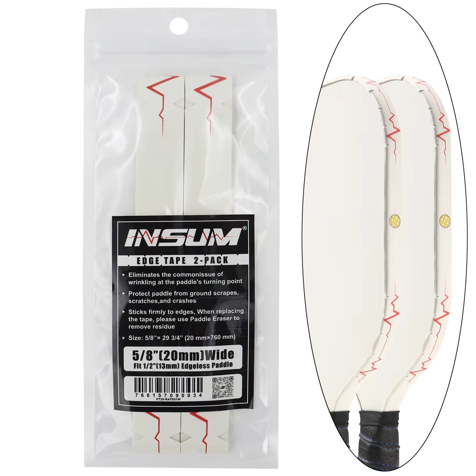 Pickleball Paddle Protection Tape Interwoven Texture Edge